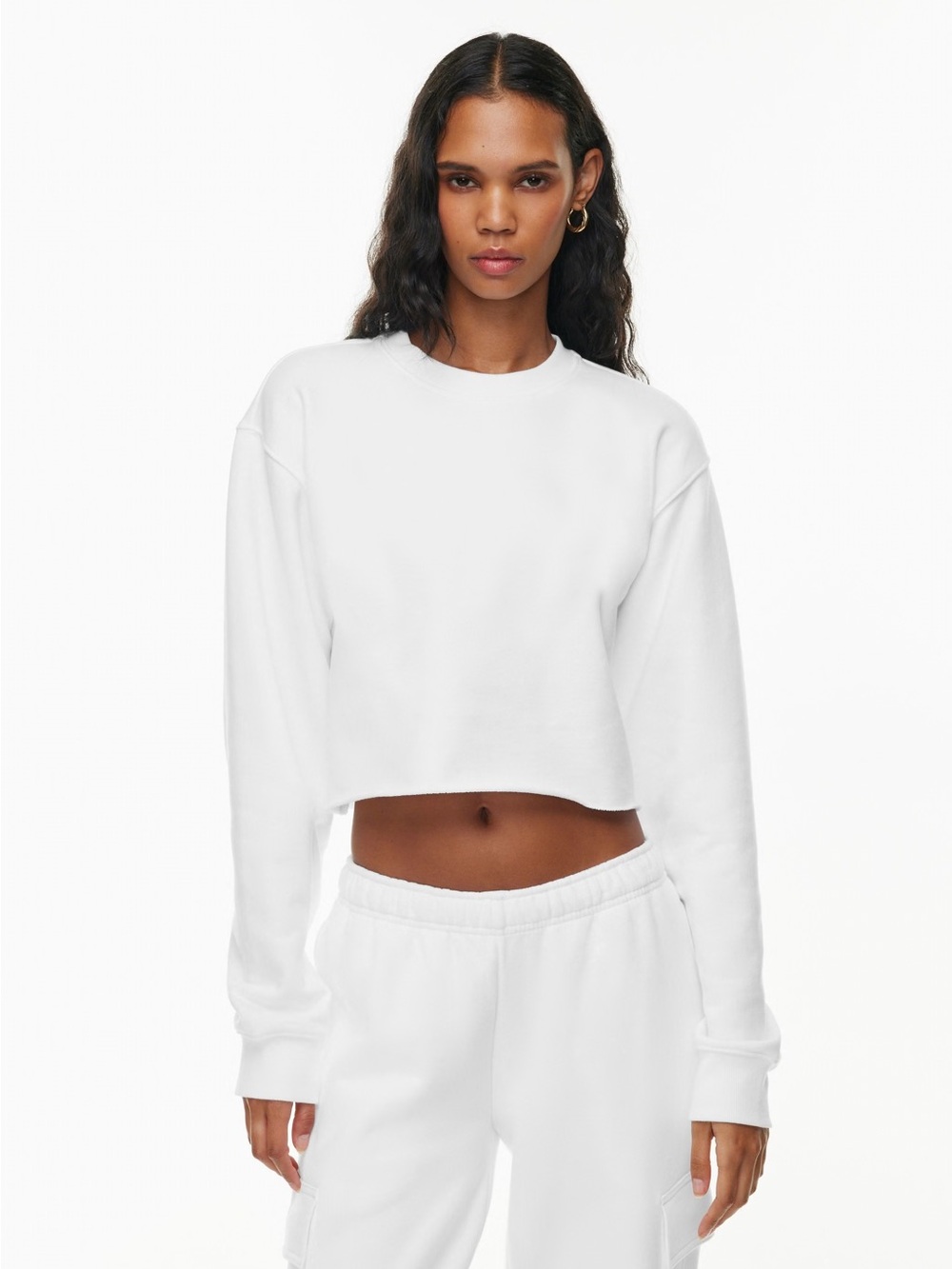 Aritzia Terry Fleece Perfect Cropped Sweatshirt 🤍
